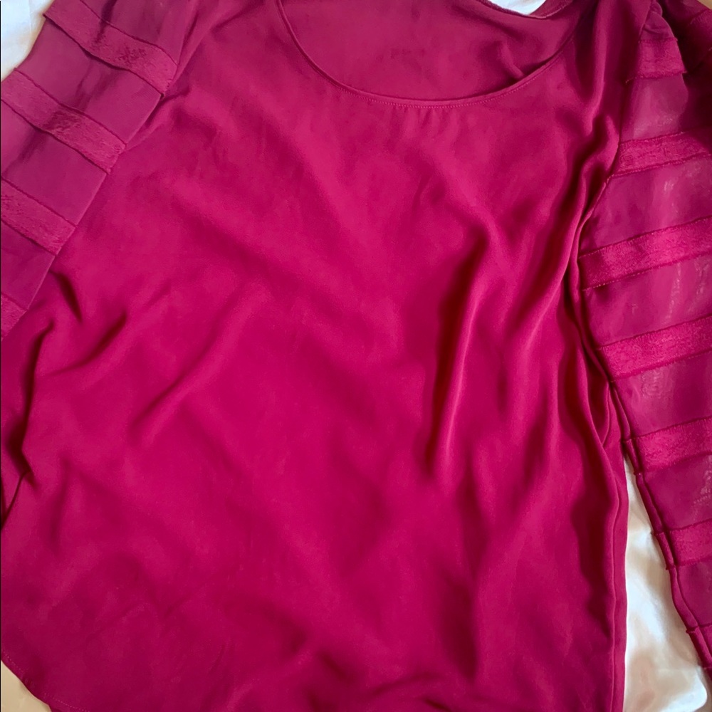Ann Taylor loft sz small ladies blouse long sleeve